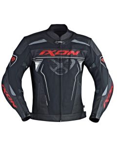 Blouson semi-cuir moto homme IXON FRANTIC Noir Rouge S
