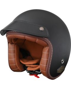Casque jet moto TORX WYATT EARP BROKEN Noir mat S