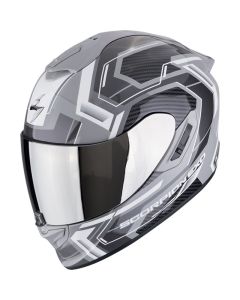 Casque moto SCORPION EXO-1400 EVO II LINART Gris Blanc M