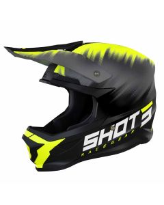 Casque cross SHOT FURIOUS VERSUS Neon Yellow mat