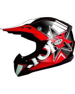 Casque cross enfant PETER TORX Rouge