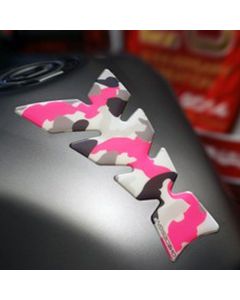 Protège réservoir moto PRINT CAMOUFLAGE ROSE
