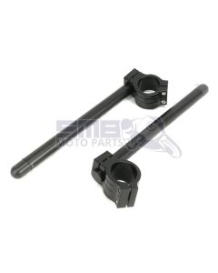 Demi guidon moto racing aluminium bracelet Ø 37 mm SMB MOTO PARTS Noir
