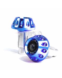 Embouts guidon moto SMB MOTO PARTS FIGHTER bleu