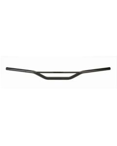 Guidon moto Ø22 avec barre TOMMASELLI acier noir