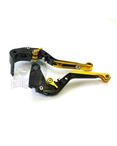 leviers moto Flip Up ajustable repliable SMB HONDA #3 Noir or