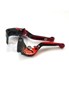 leviers moto Flip Up ajustable repliable SMB HONDA #4 Rouge noir rouge