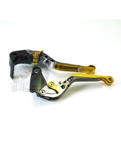 leviers moto Flip Up ajustable repliable SMB HONDA #4 Titane or