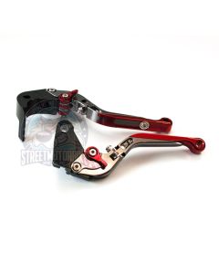 leviers moto Flip Up ajustable repliable SMB HONDA #4 Titane rouge