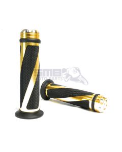 Paire poignées SMB MOTO PARTS SPIRAL Or