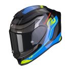 Casque intégral moto SCORPION EXO-R1 AIR VATIS Noir-Bleu